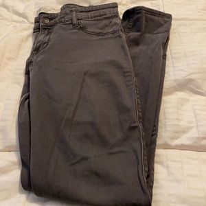 Skinny gray A&F jeans